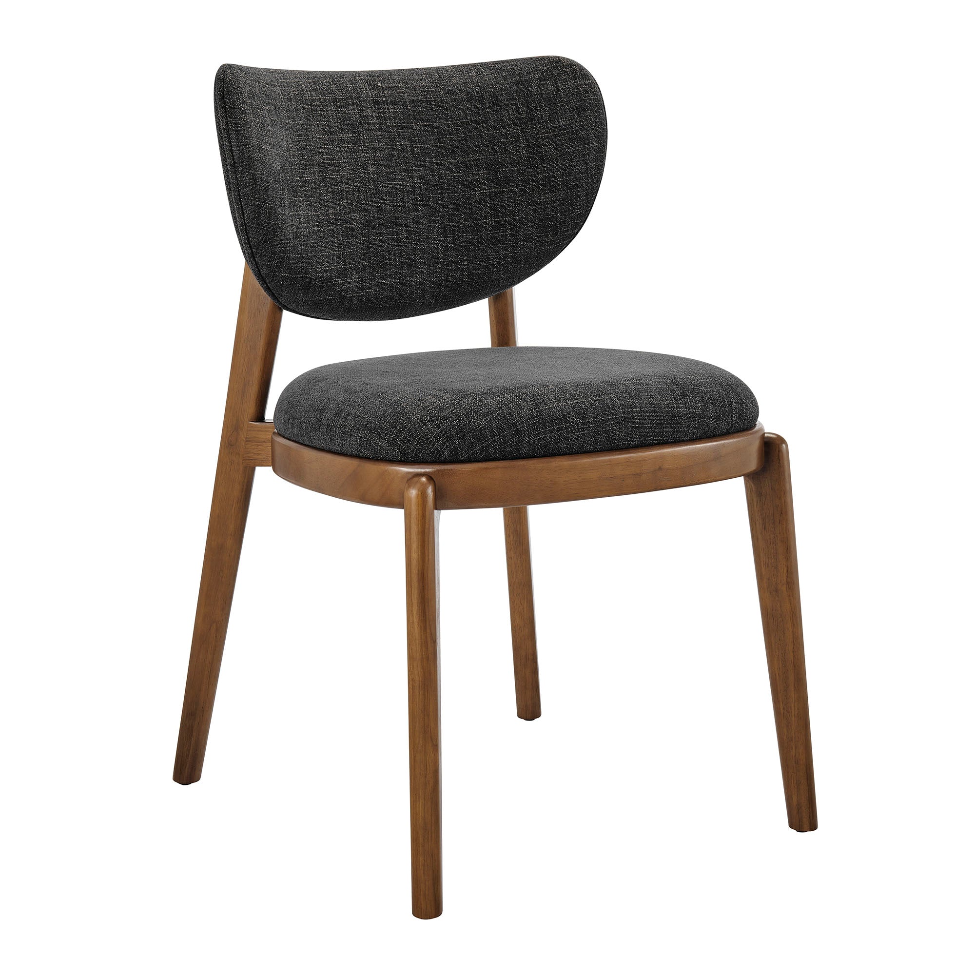 Fenwick Fabric Dining Chairs Set of 2 - Ebony