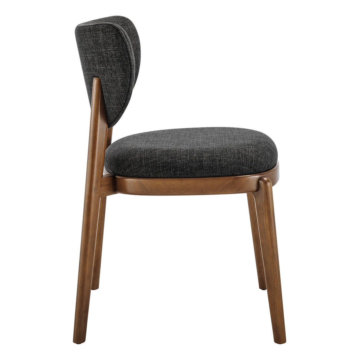 Fenwick Fabric Dining Chairs Set of 2 - Ebony