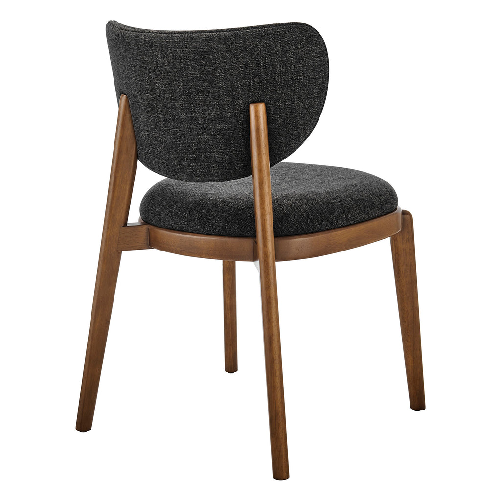 Fenwick Fabric Dining Chairs Set of 2 - Ebony