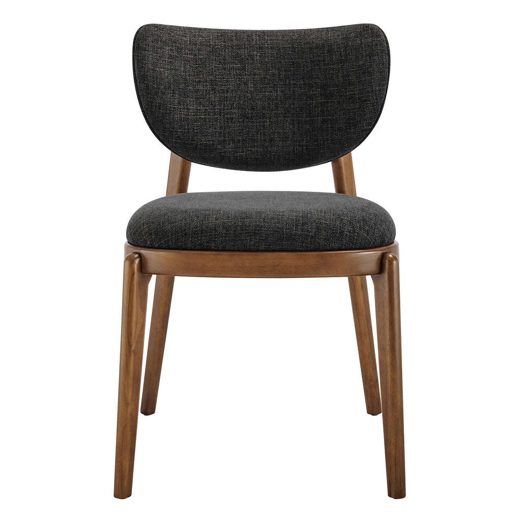 Fenwick Fabric Dining Chairs Set of 2 - Ebony