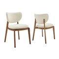 Fenwick Fabric Dining Chairs Set of 2 - Ecru