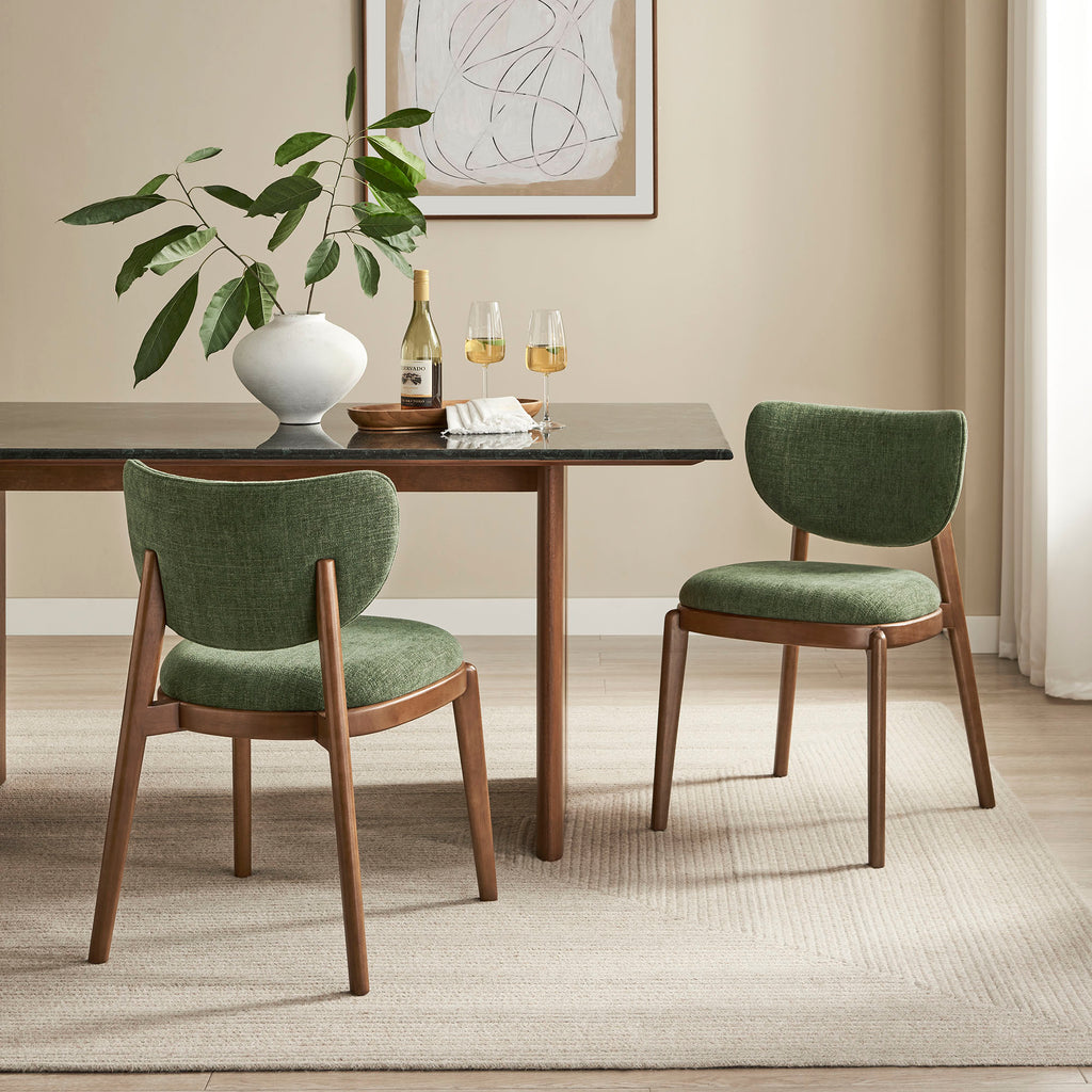 Fenwick Fabric Dining Chairs Set of 2 - Foliage