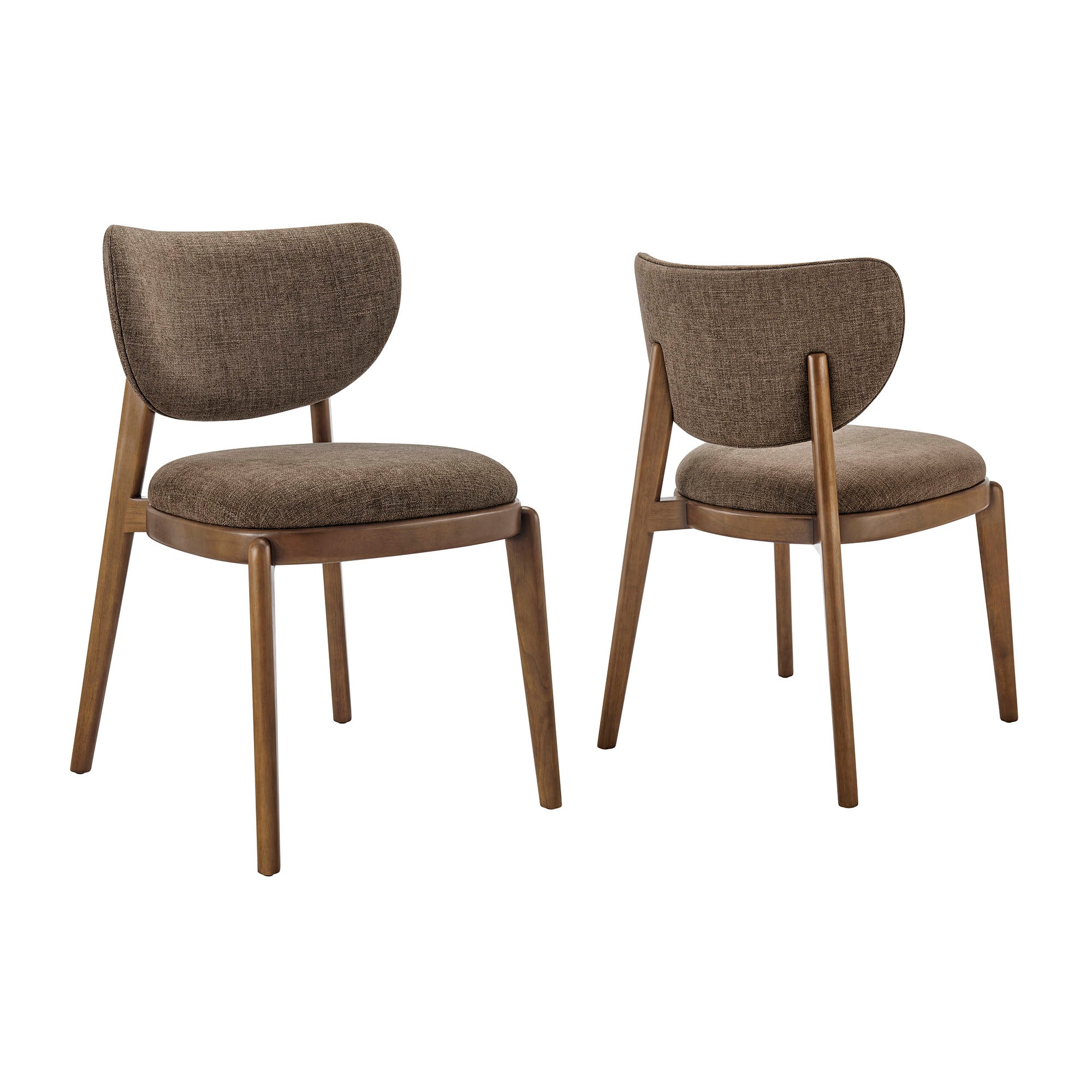 Fenwick Fabric Dining Chairs Set of 2 - Mocha