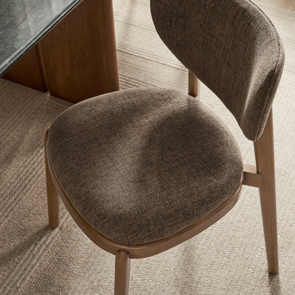 Fenwick Fabric Dining Chairs Set of 2 - Mocha