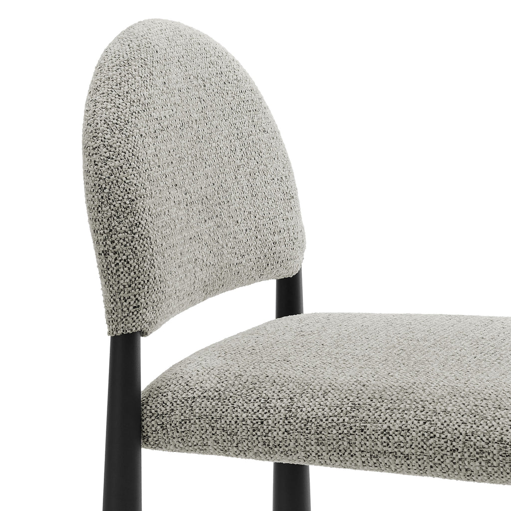Hayley Upholstered Fabric Counter Stools Set of 2 - Black Camel