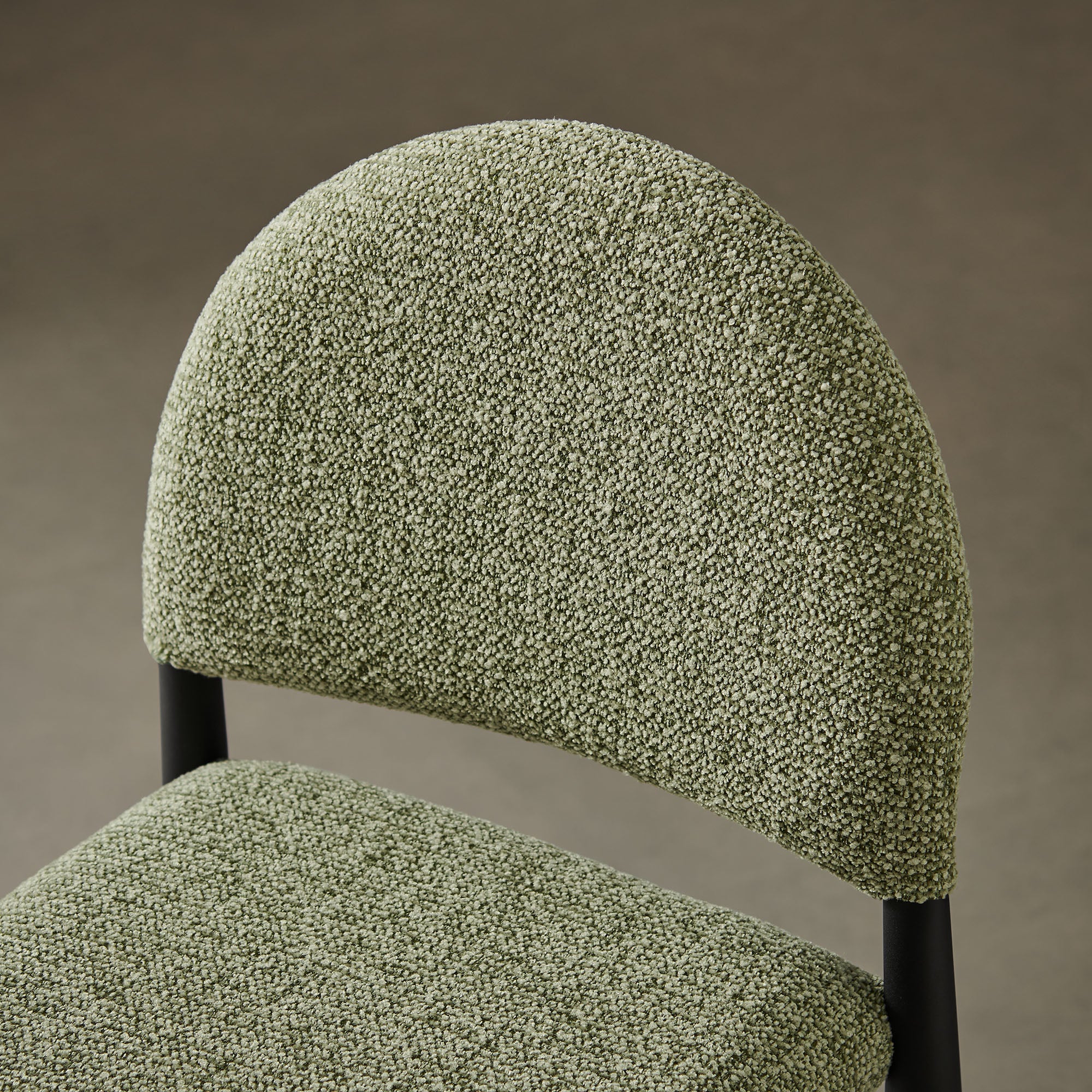 Hayley Upholstered Fabric Counter Stools Set of 2 - Black Leaf