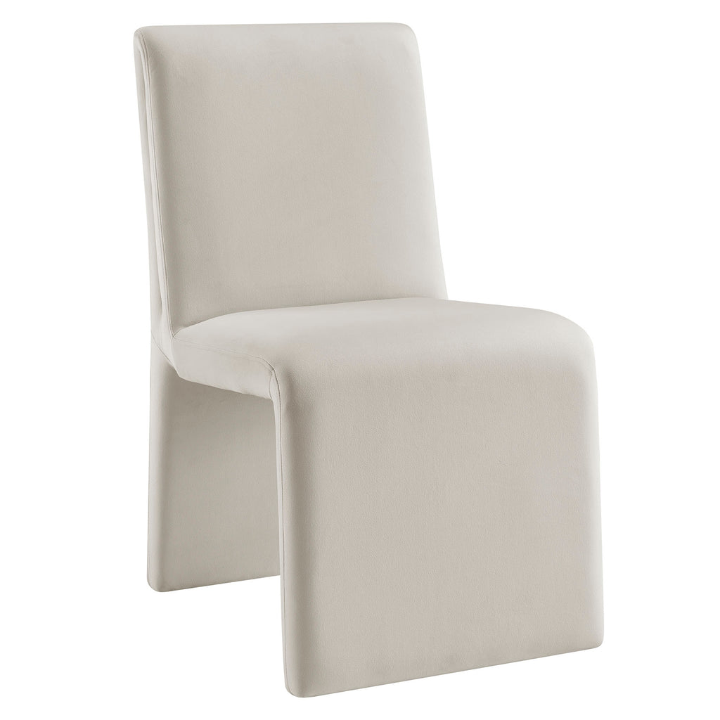 Emory Performance Velvet Dining Side Chair Set of 2 - Alabaster
