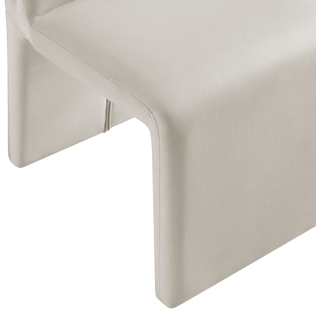Emory Performance Velvet Dining Side Chair Set of 2 - Alabaster