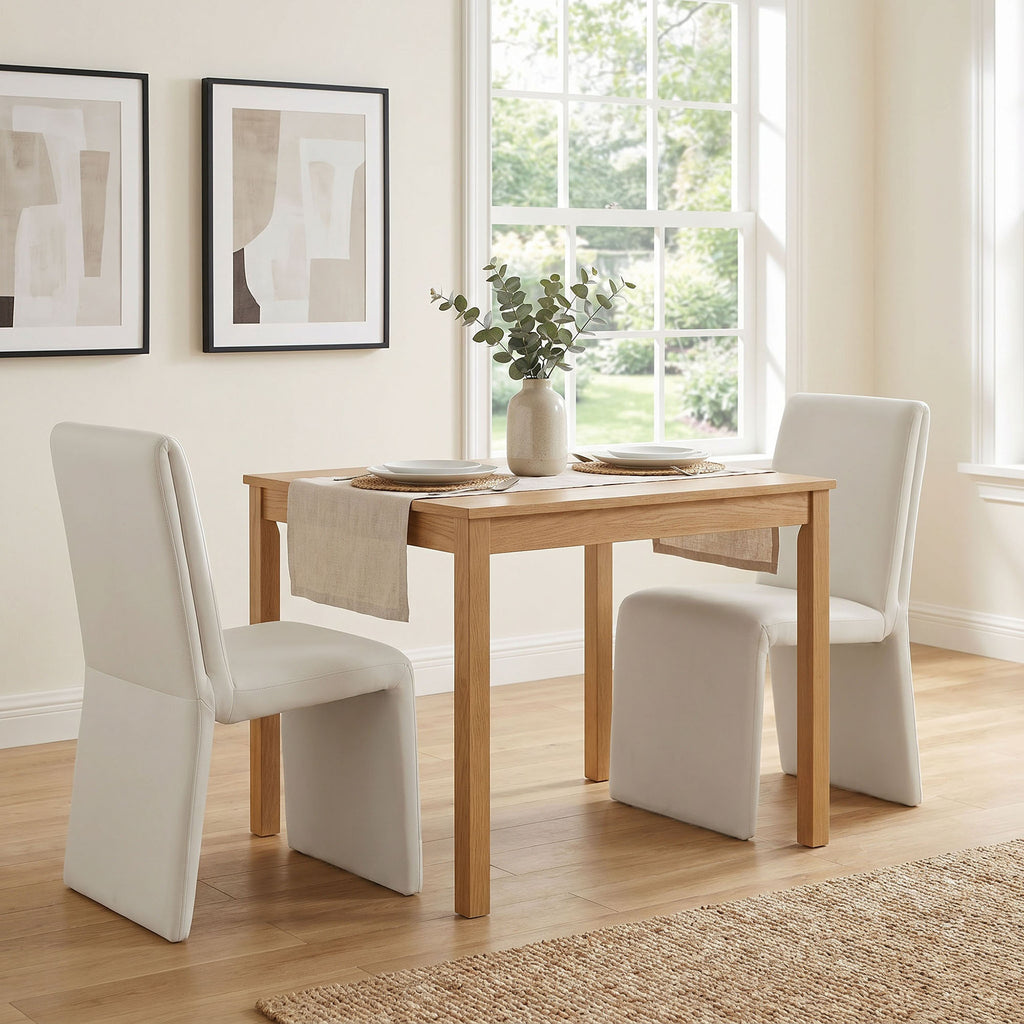 Emory Performance Velvet Dining Side Chair Set of 2 - Alabaster