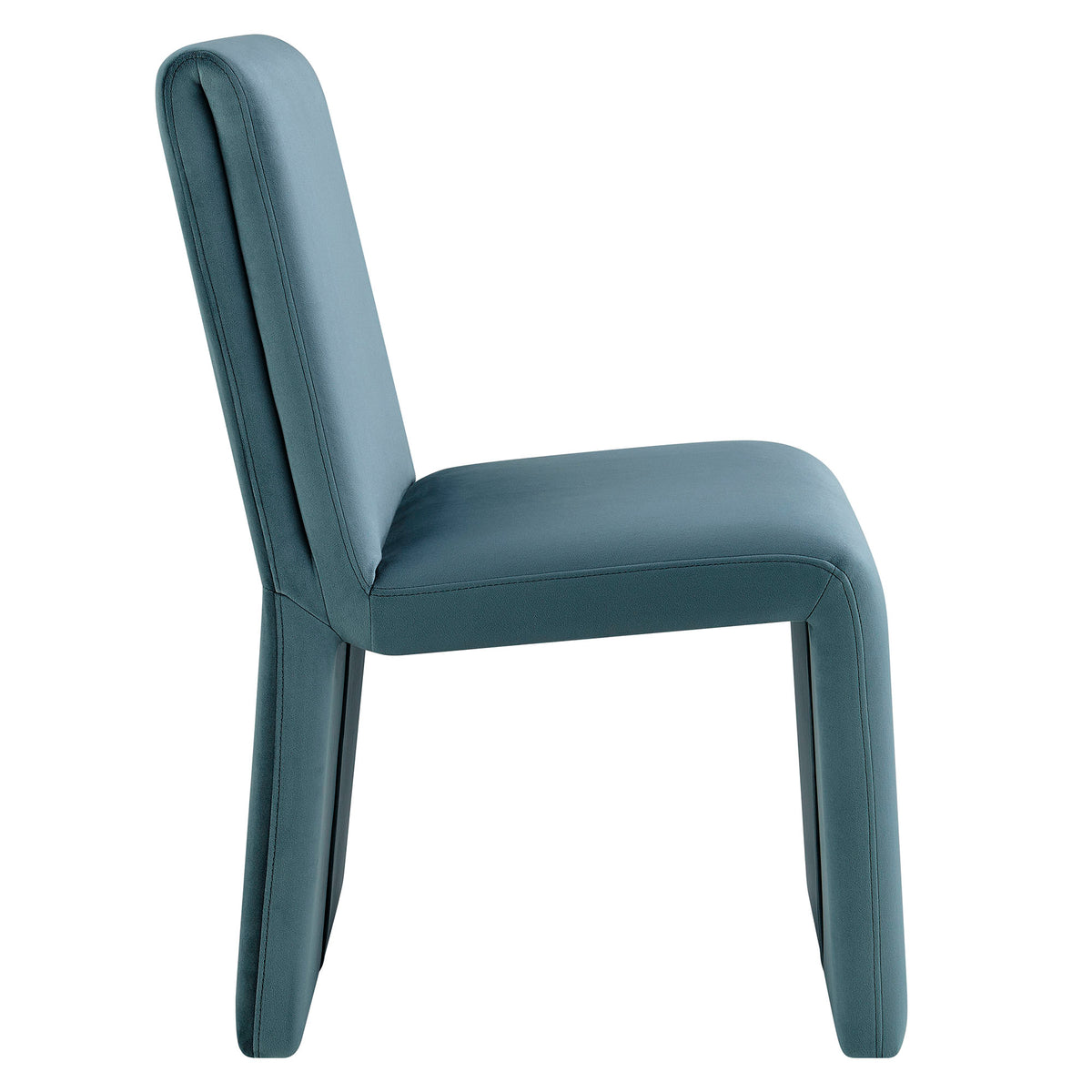 Emory Performance Velvet Dining Side Chair Set of 2 - Cadet Blue