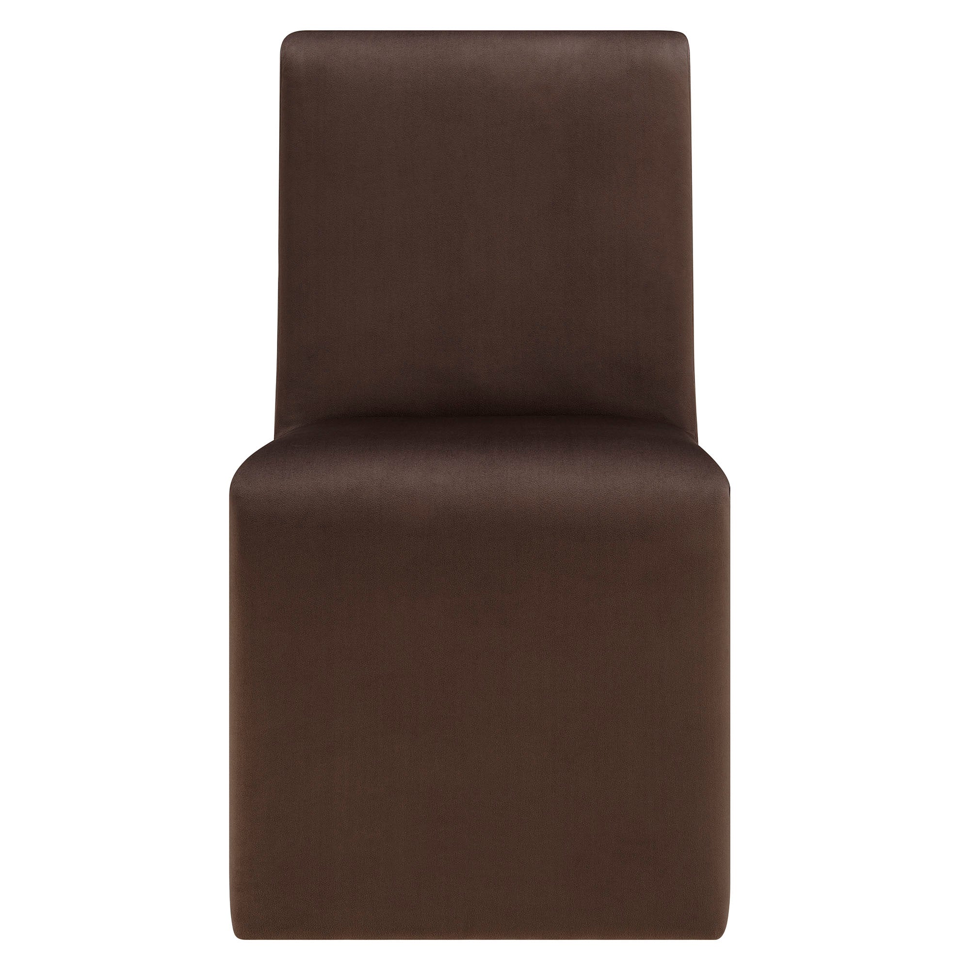 Emory Performance Velvet Dining Side Chair Set of 2 - Chocolate Brown