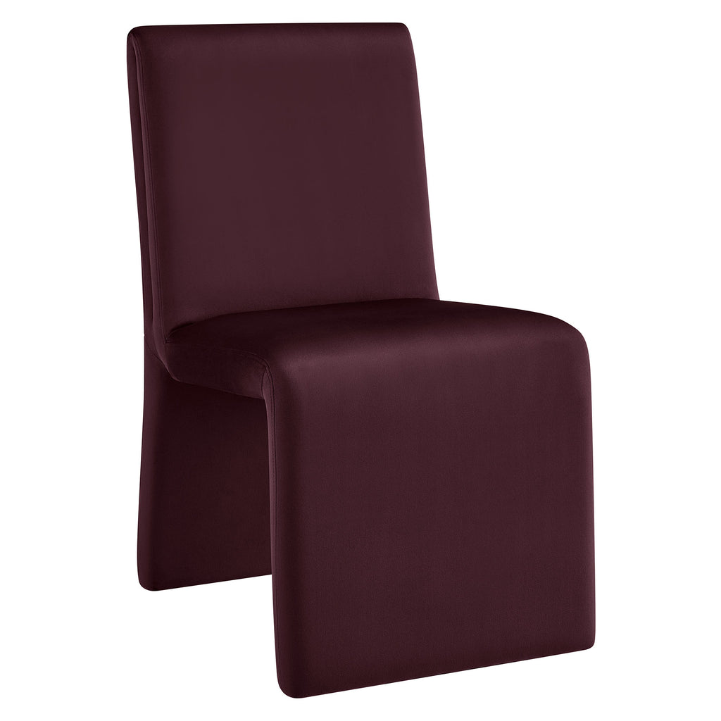 Emory Performance Velvet Dining Side Chair Set of 2 - Mulberry