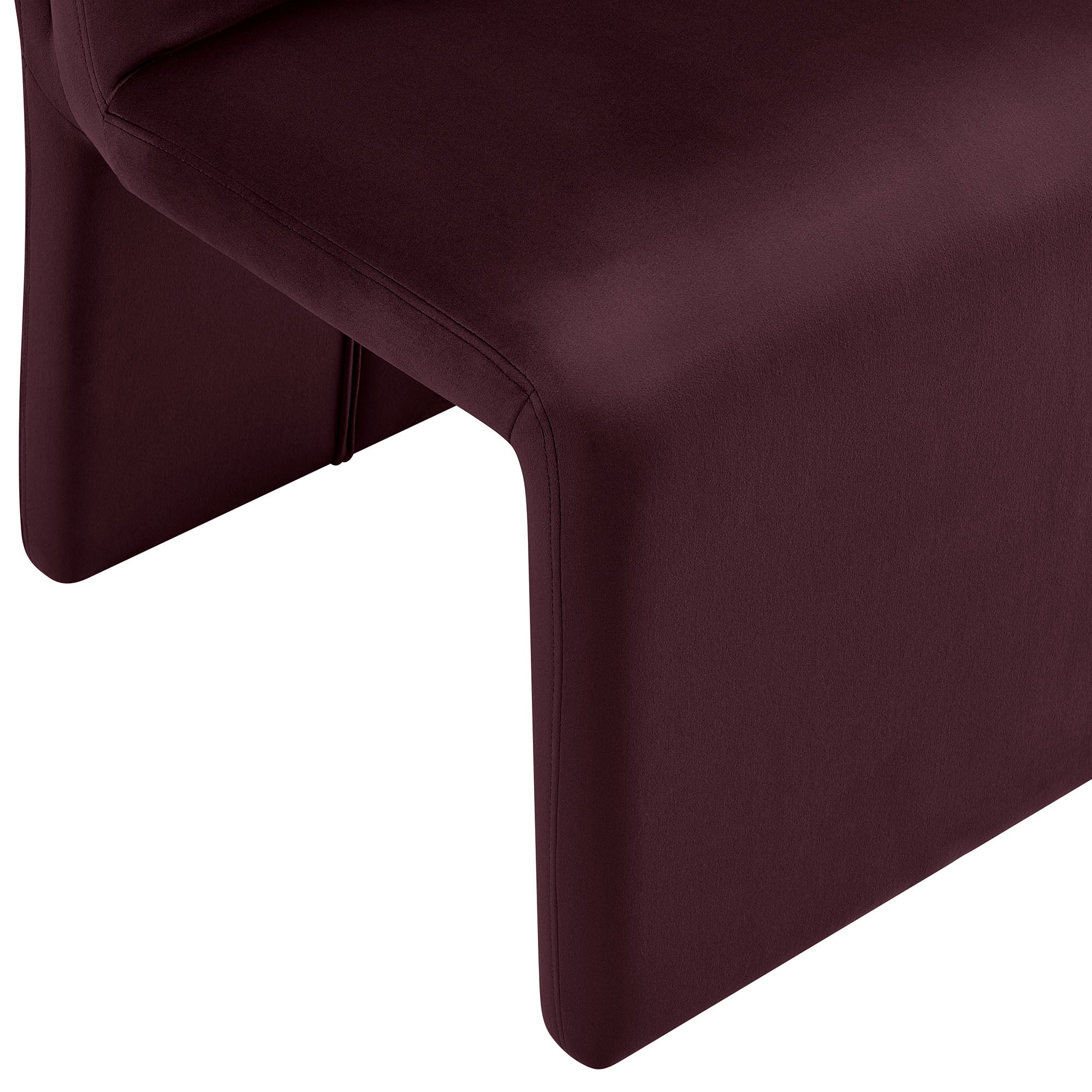 Emory Performance Velvet Dining Side Chair Set of 2 - Mulberry