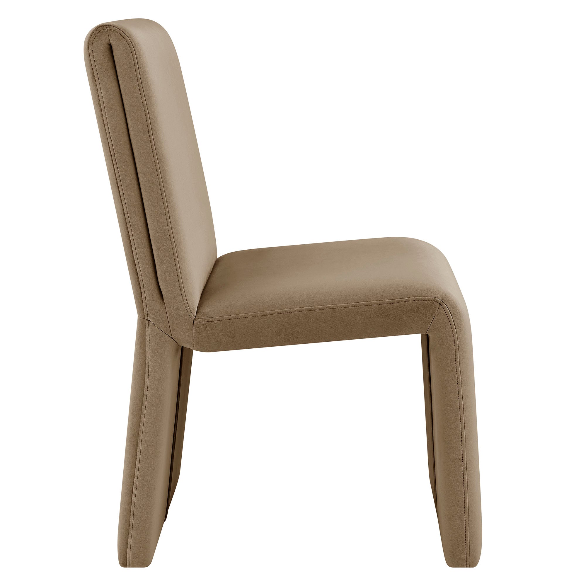 Emory Performance Velvet Dining Side Chair Set of 2 - Taupe