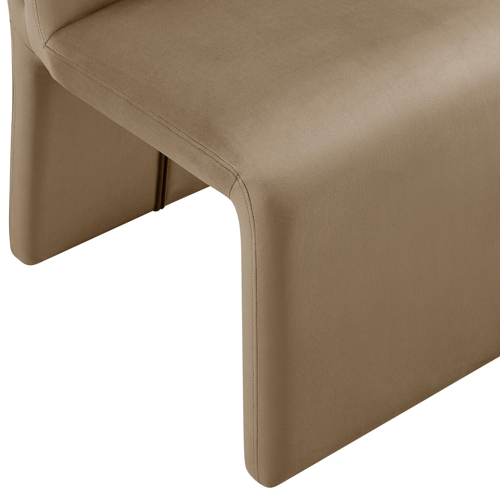 Emory Performance Velvet Dining Side Chair Set of 2 - Taupe