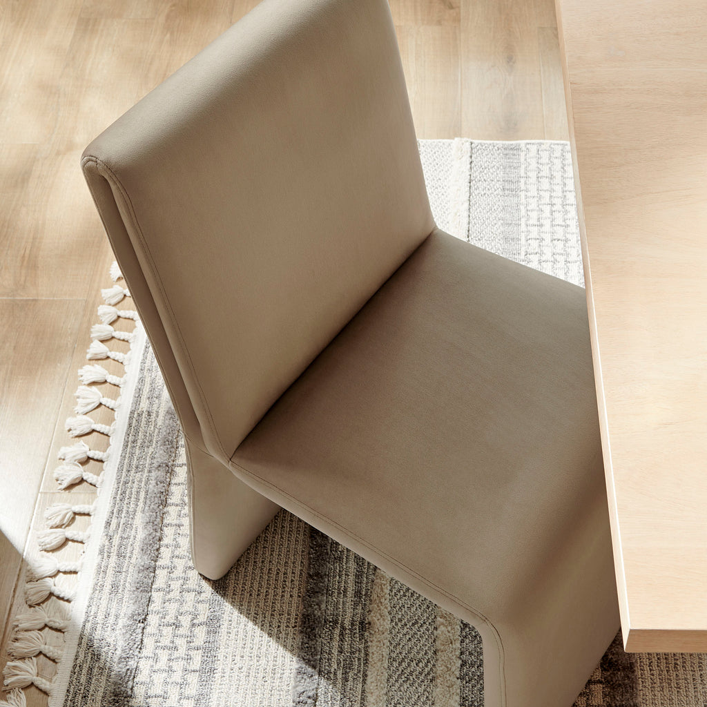 Emory Performance Velvet Dining Side Chair Set of 2 - Taupe