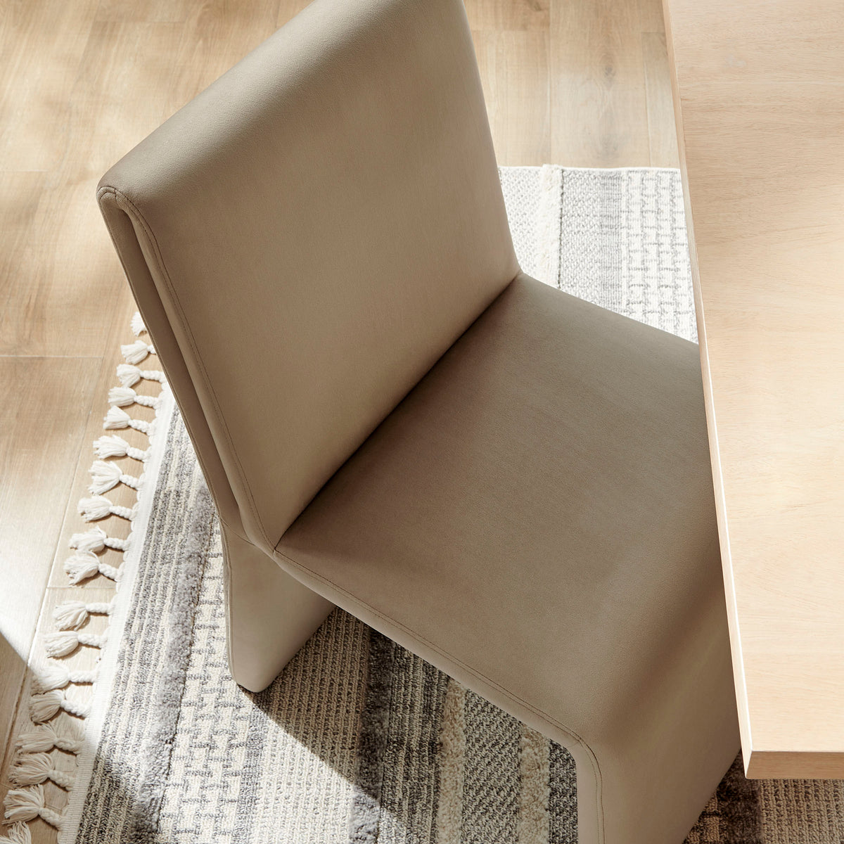 Emory Performance Velvet Dining Side Chair Set of 2 - Taupe