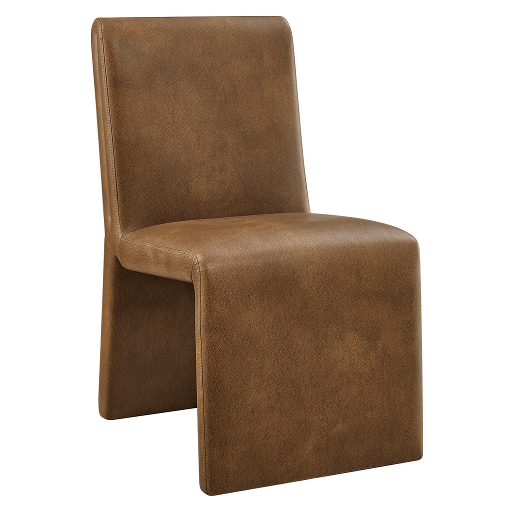Emory Vegan Leather Dining Side Chair Set of 2 - Canyon