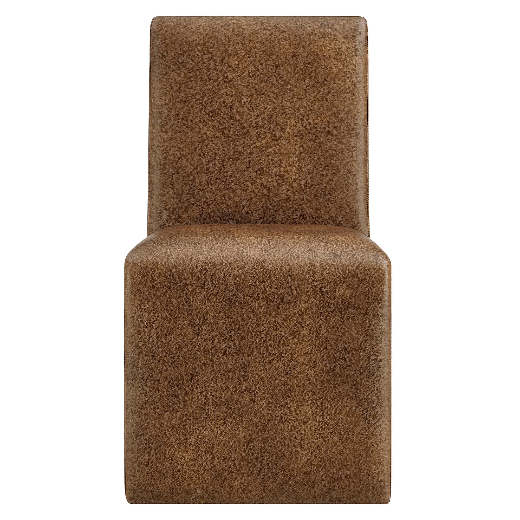 Emory Vegan Leather Dining Side Chair Set of 2 - Canyon