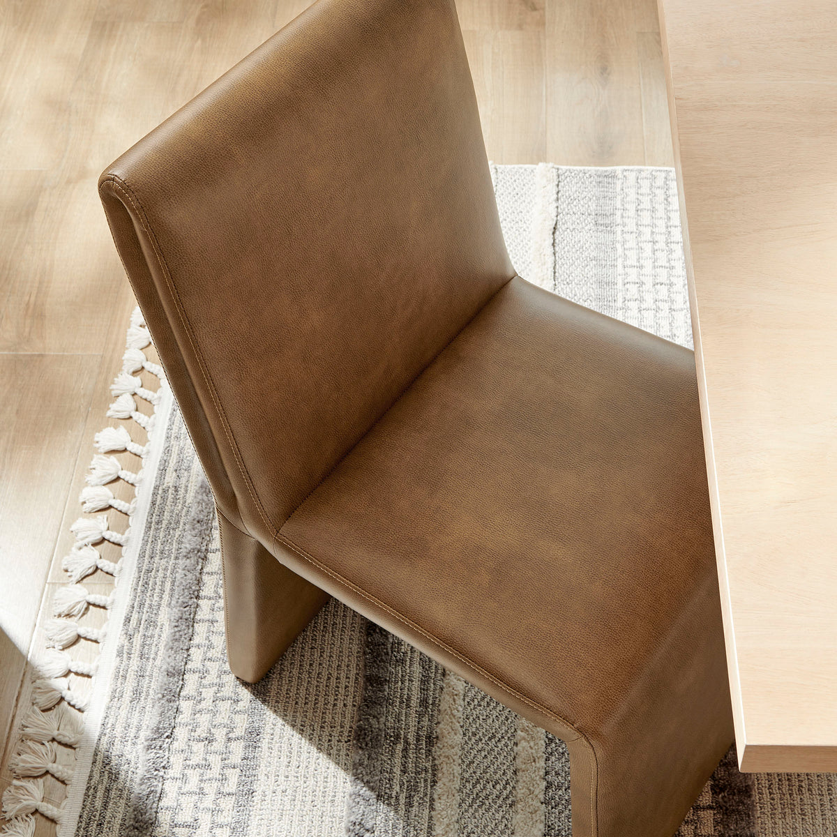 Emory Vegan Leather Dining Side Chair Set of 2 - Canyon