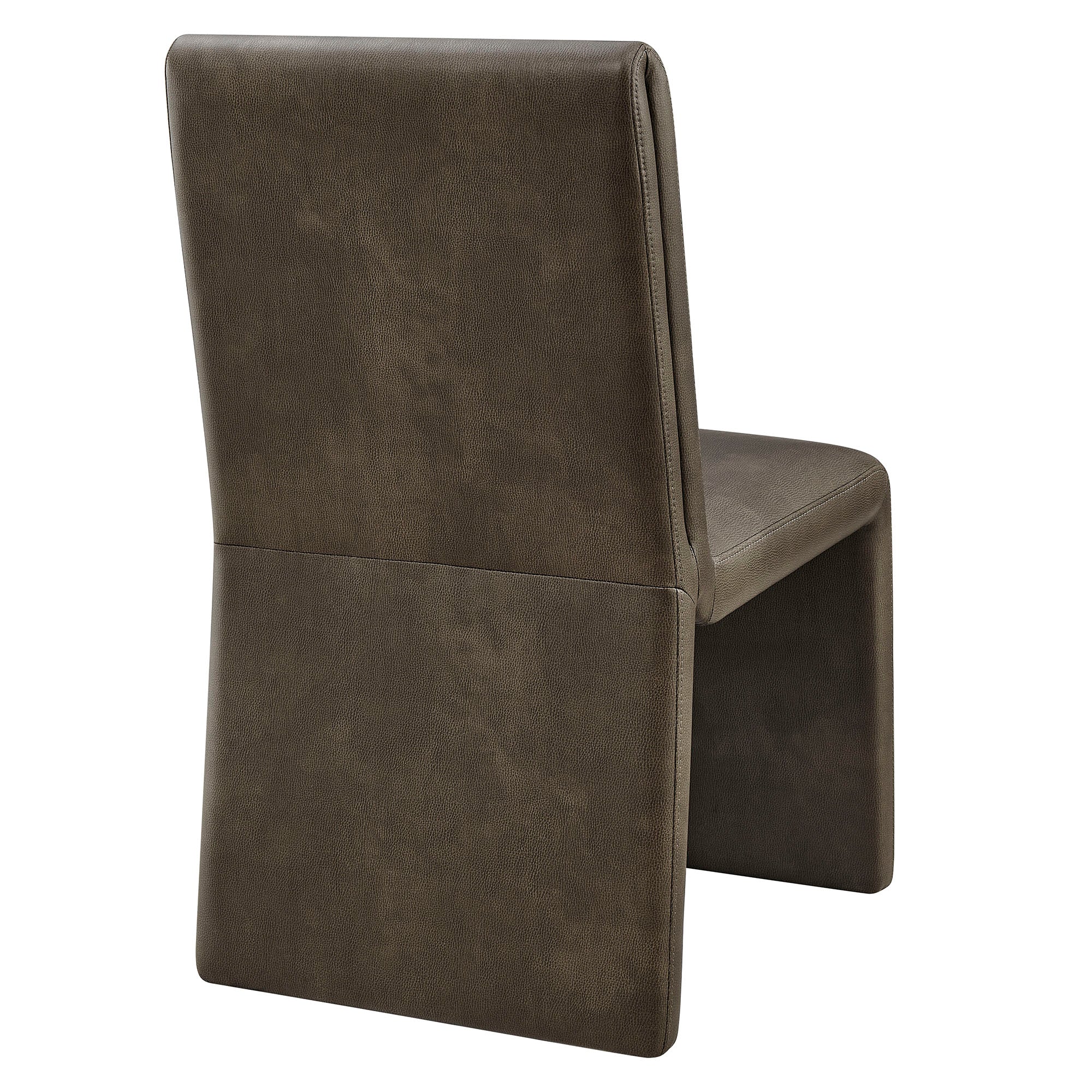 Emory Vegan Leather Dining Side Chair Set of 2 - Mushroom