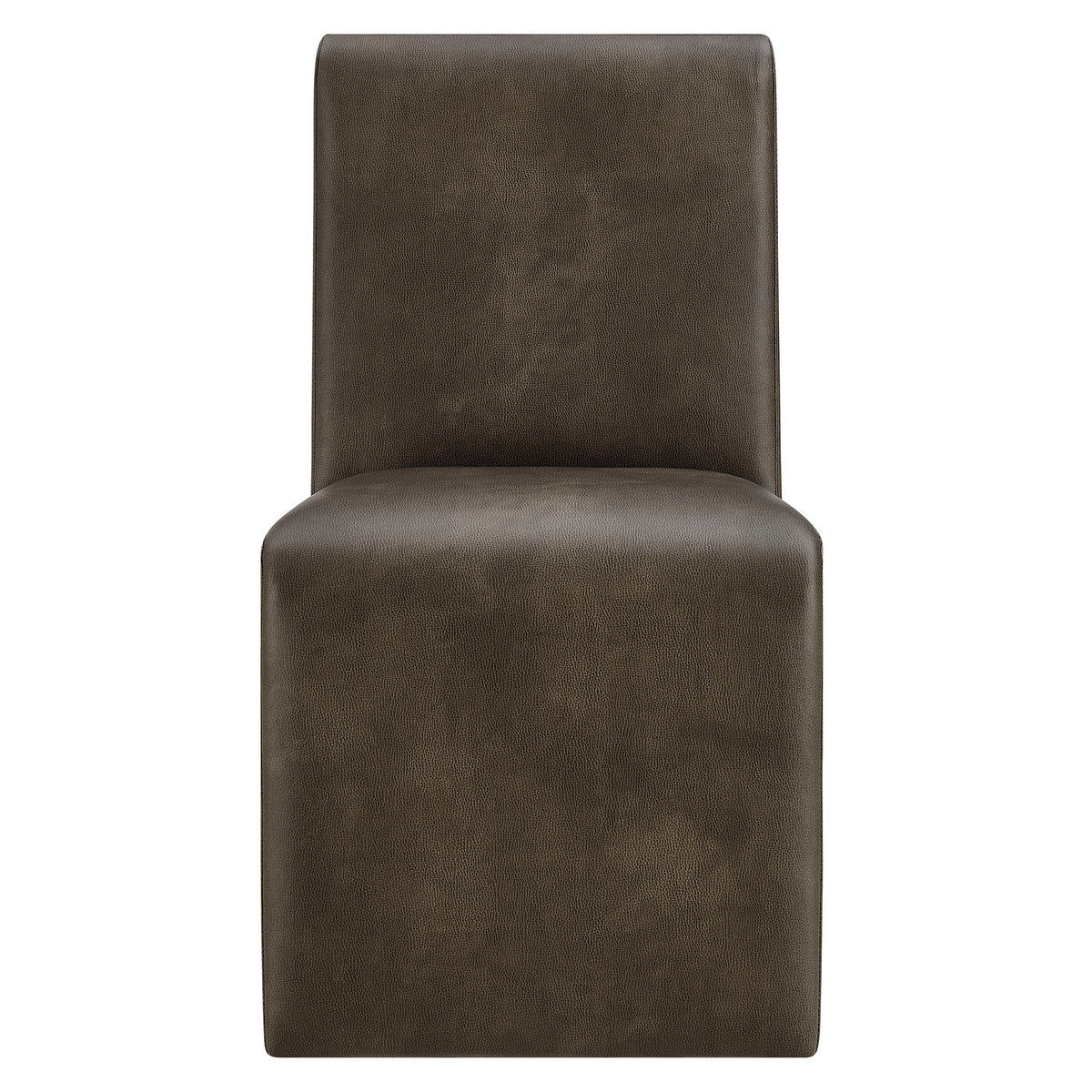 Emory Vegan Leather Dining Side Chair Set of 2 - Mushroom