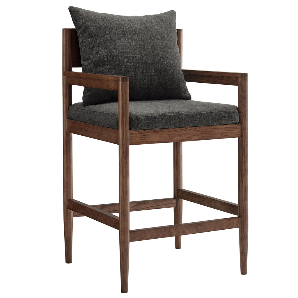 Remington Wood Counter Stool Set of 2 - Charcoal