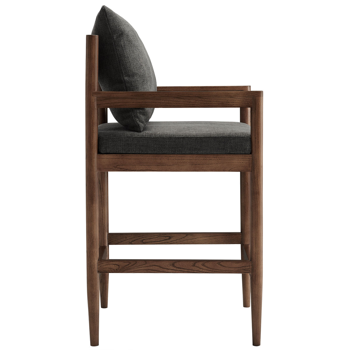 Remington Wood Counter Stool Set of 2 - Charcoal