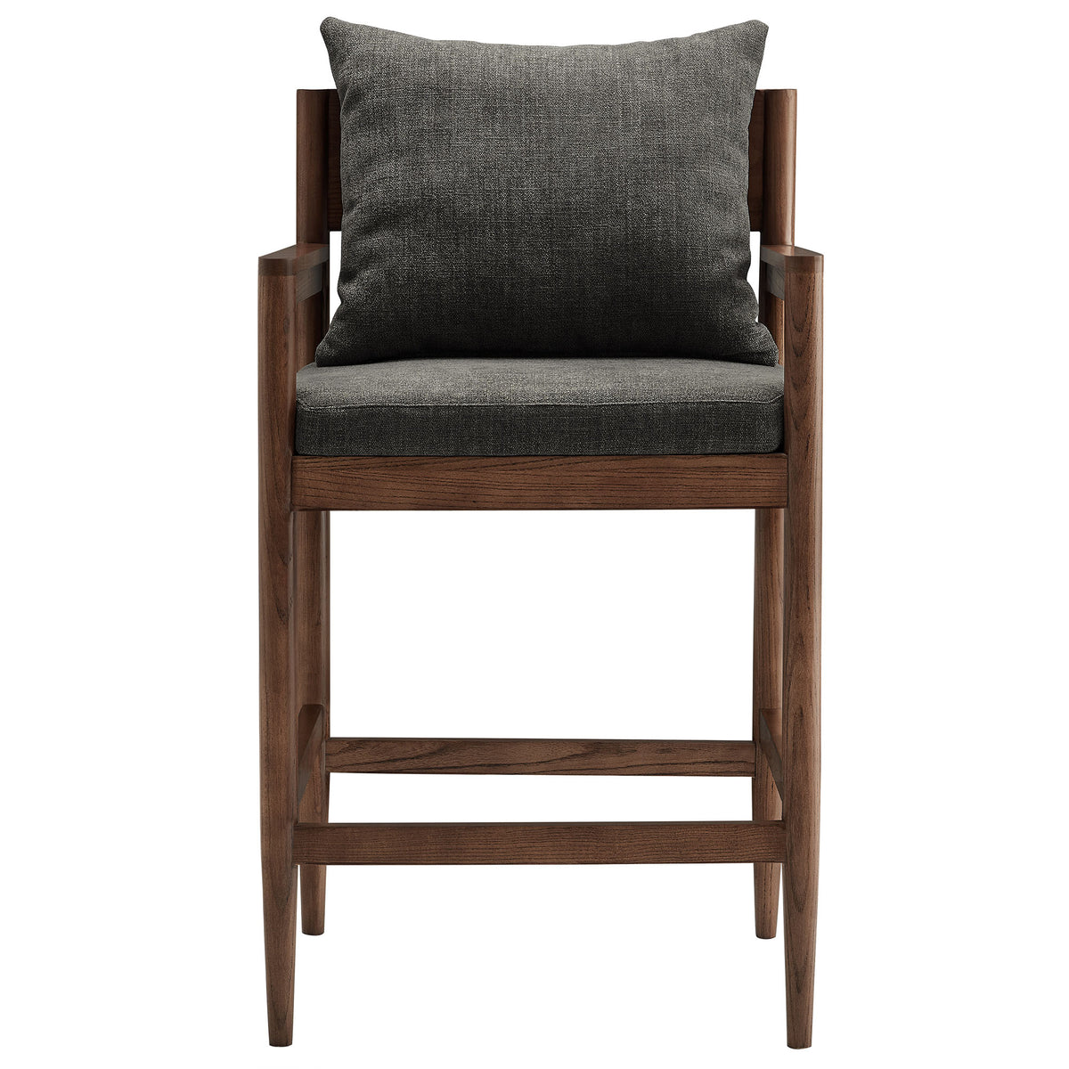 Remington Wood Counter Stool Set of 2 - Charcoal