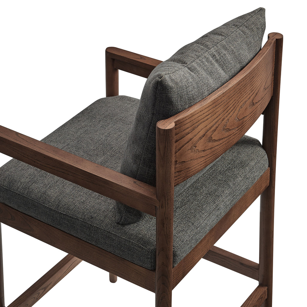 Remington Wood Counter Stool Set of 2 - Charcoal