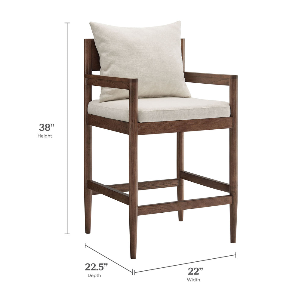 Remington Wood Counter Stool Set of 2 - Salt
