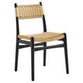 Wynn Rope and Wood Dining Side Chair - Black Natural