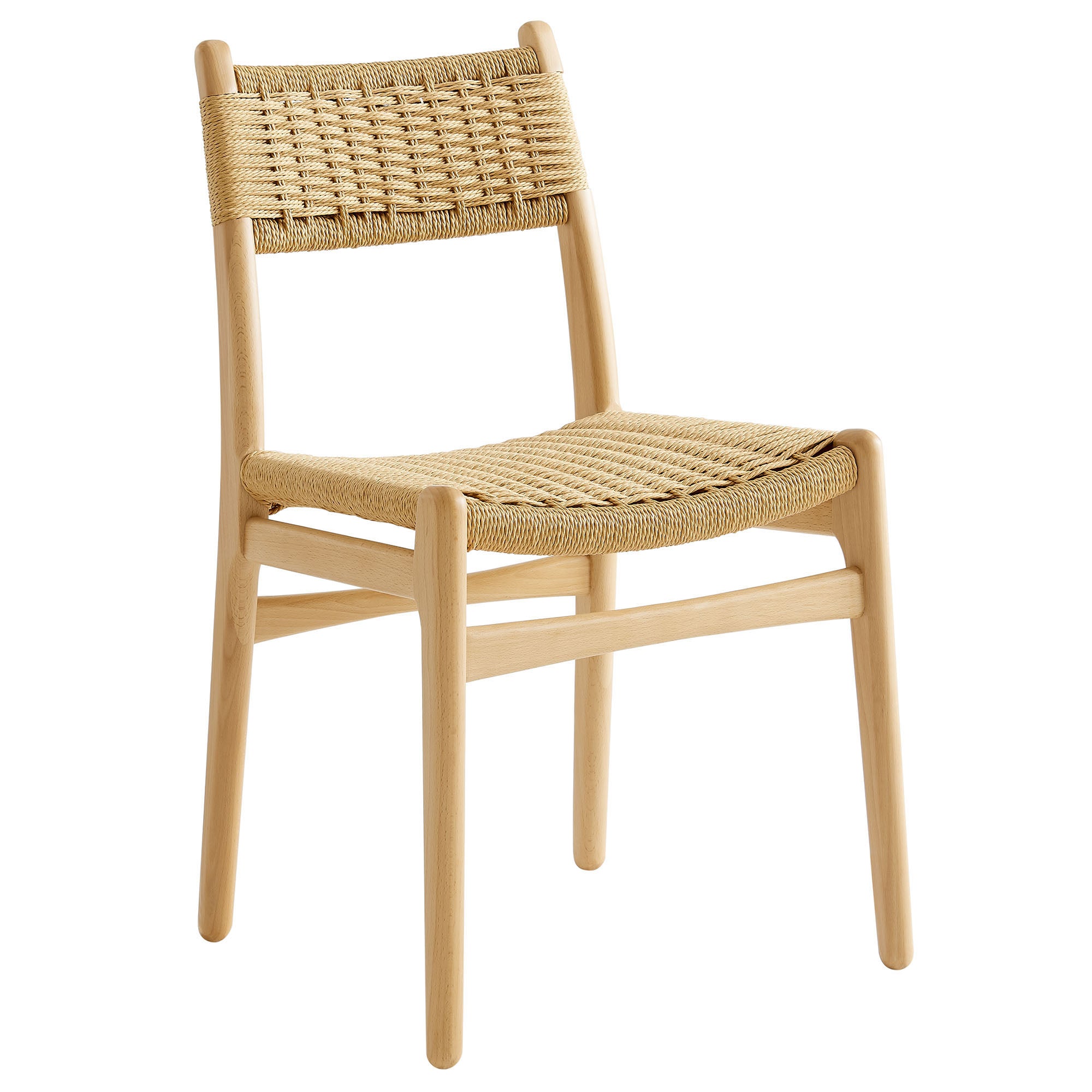 Wynn Rope and Wood Dining Side Chair - Natural