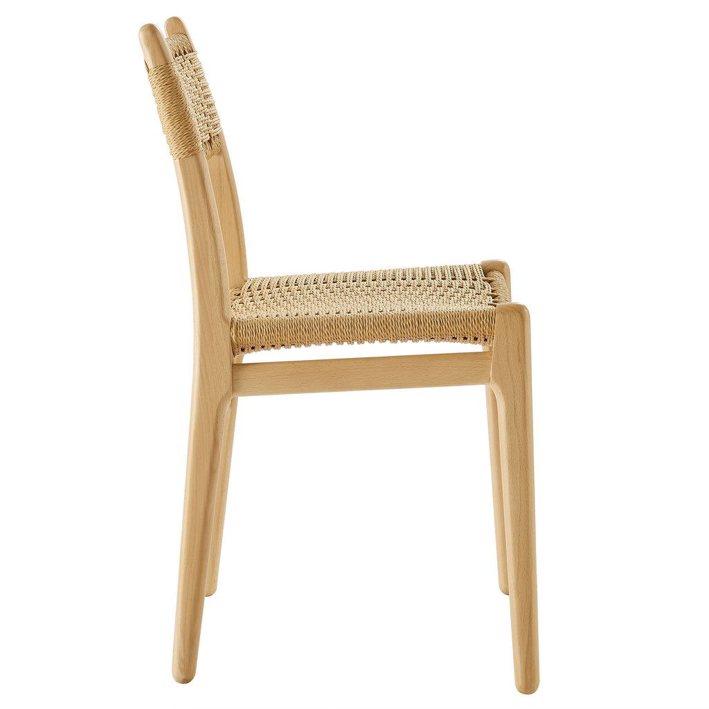 Wynn Rope and Wood Dining Side Chair - Natural