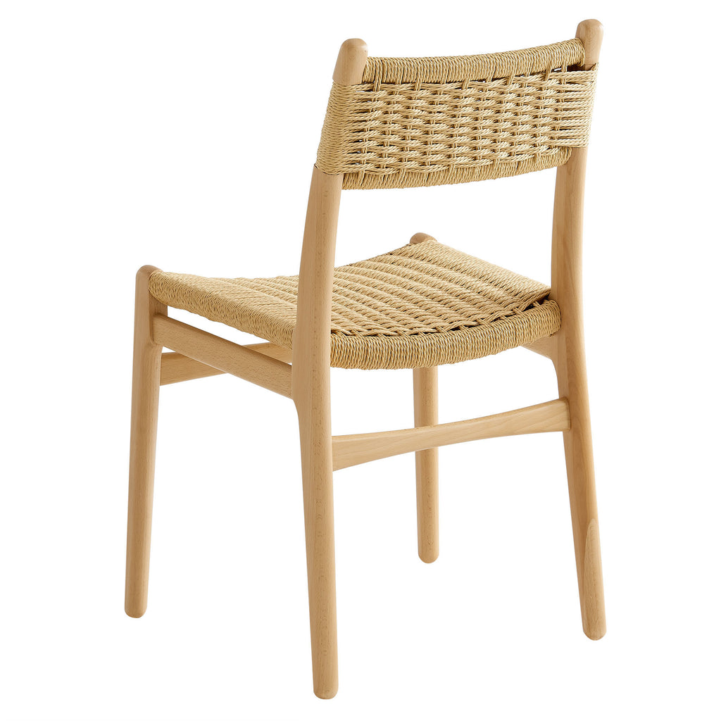 Wynn Rope and Wood Dining Side Chair - Natural