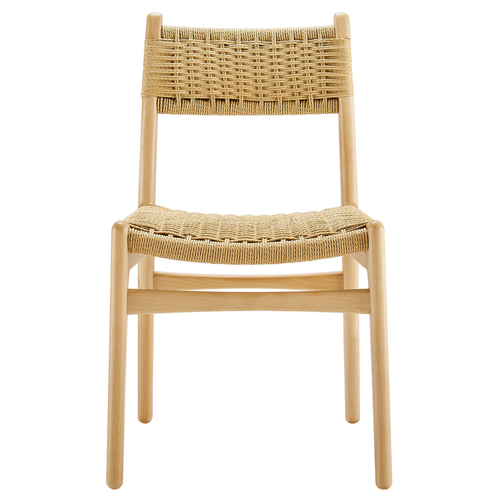 Wynn Rope and Wood Dining Side Chair - Natural