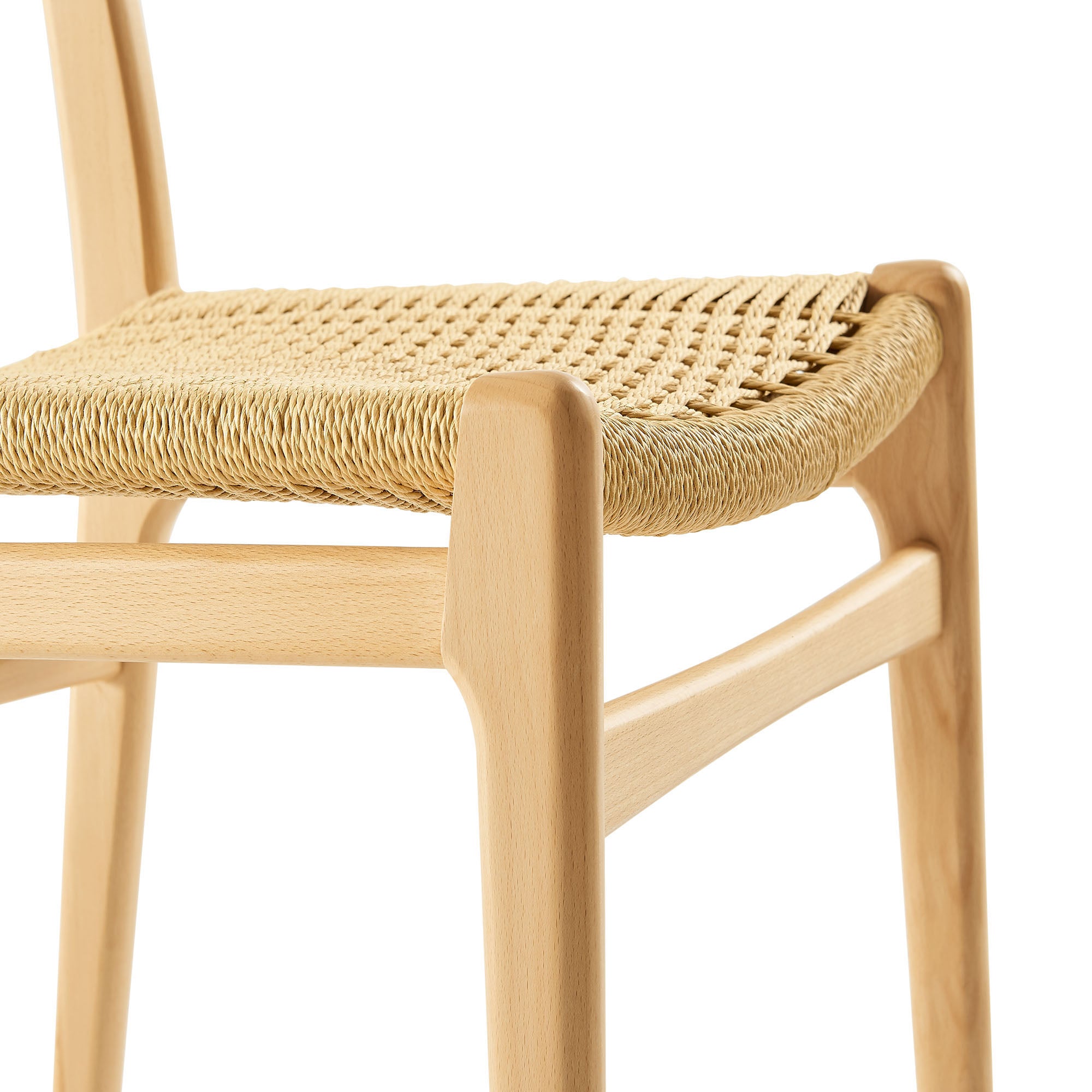 Wynn Rope and Wood Dining Side Chair - Natural