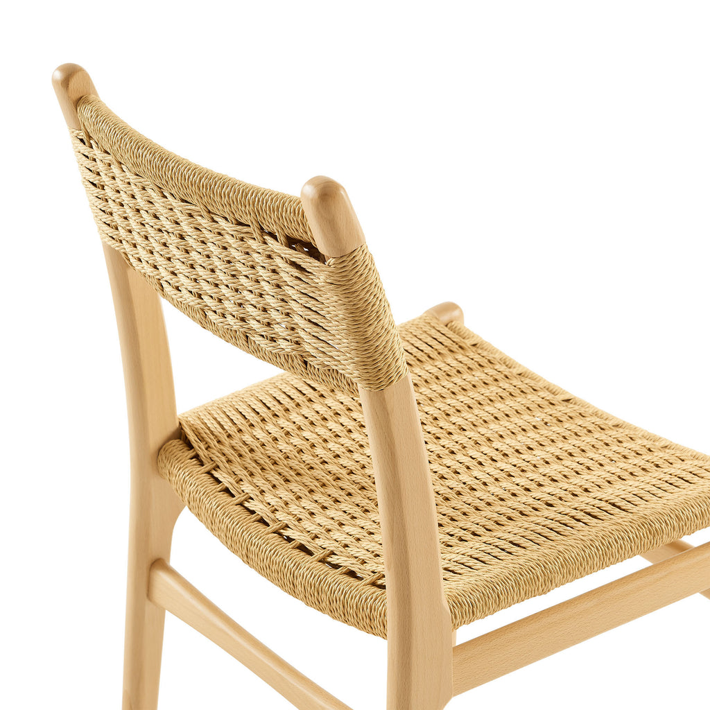 Wynn Rope and Wood Dining Side Chair - Natural