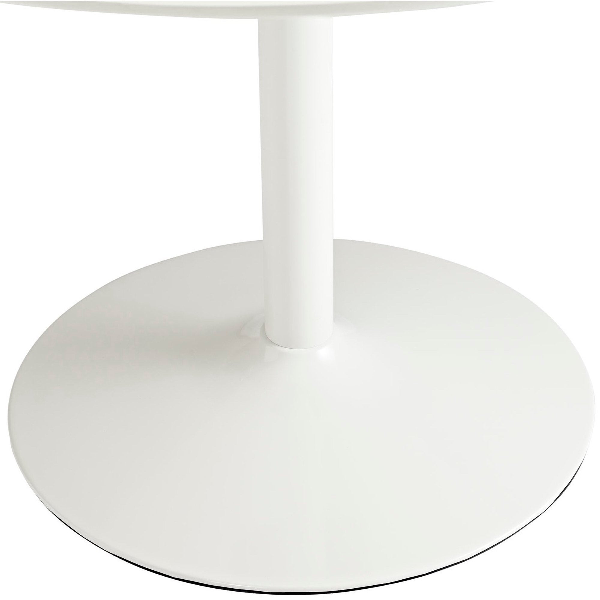 Revolve Round Wood Dining Table - White