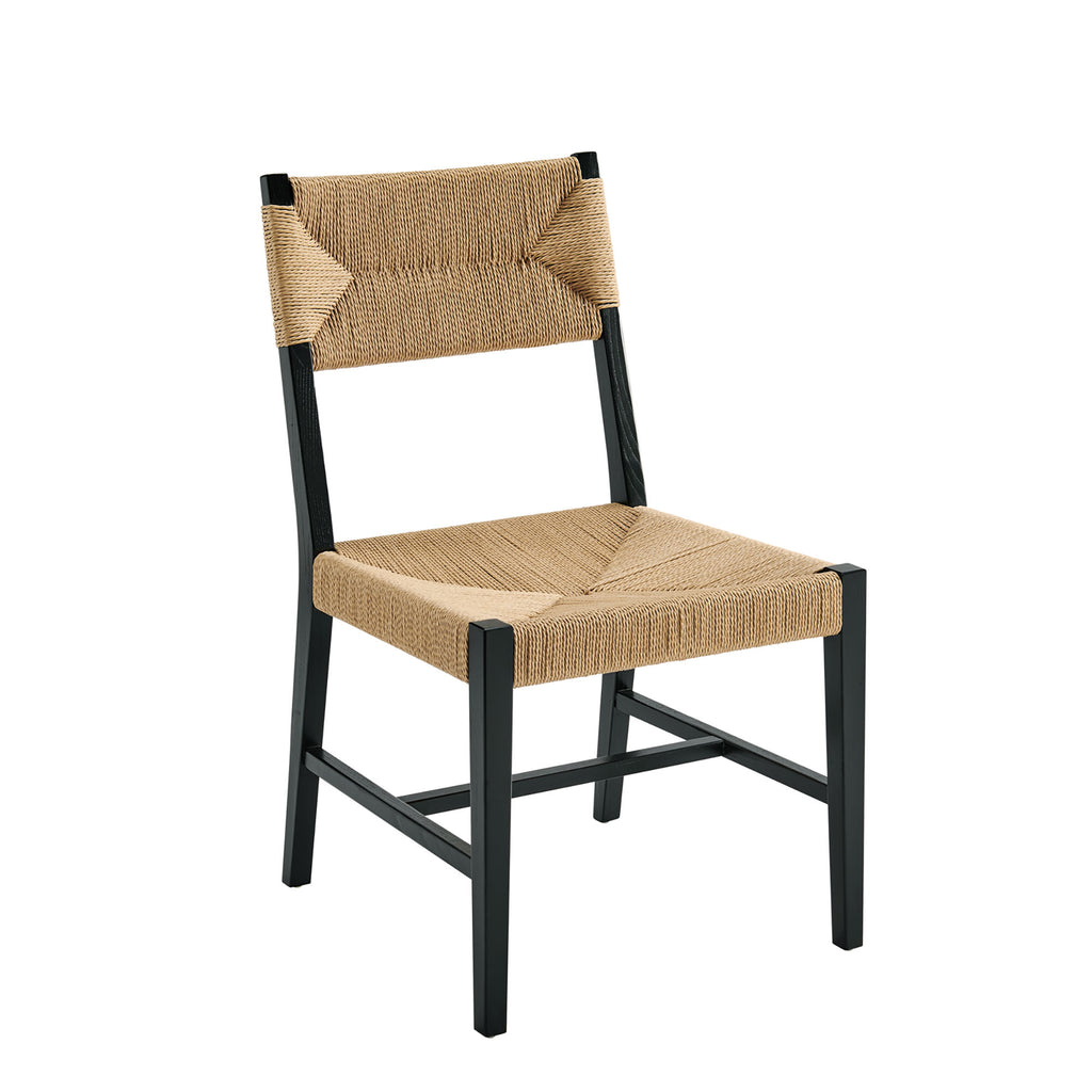 Bodie Wood Dining Chair Set of 2 - Black Natural