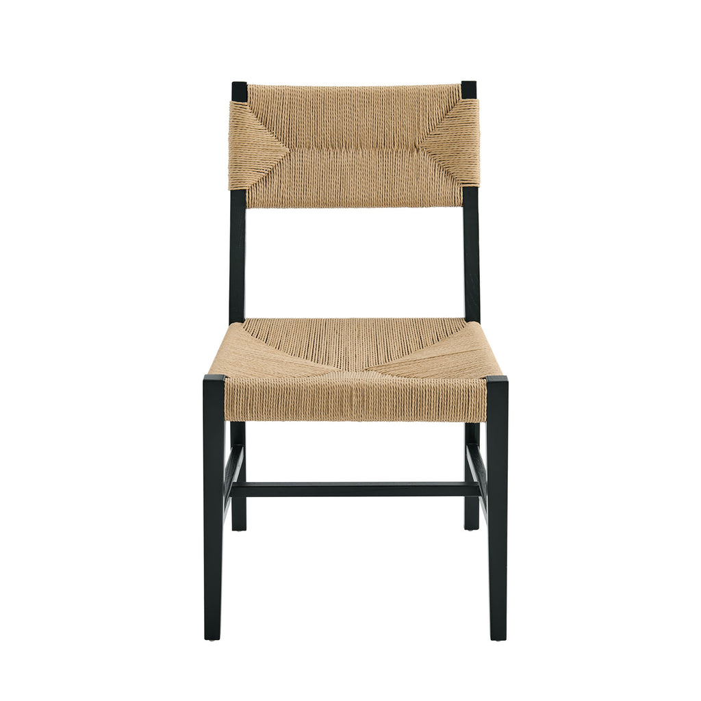 Bodie Wood Dining Chair Set of 2 - Black Natural