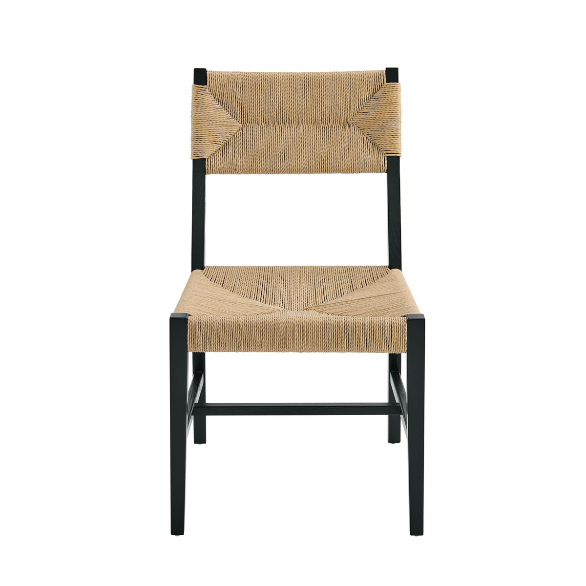 Bodie Wood Dining Chair Set of 2 - Black Natural