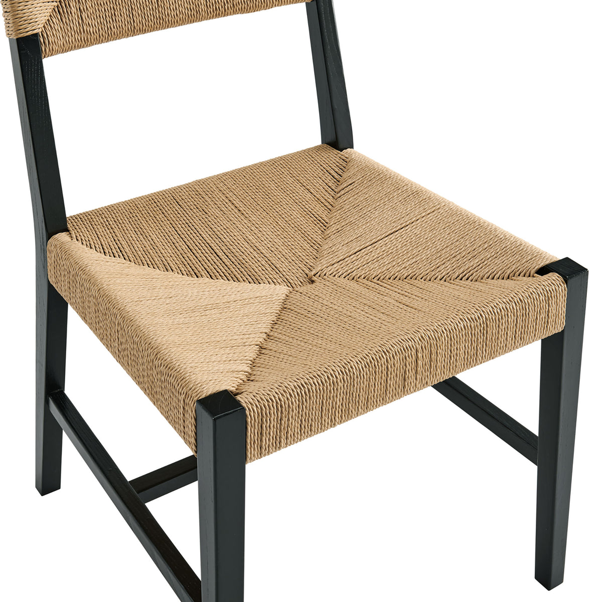Bodie Wood Dining Chair Set of 2 - Black Natural