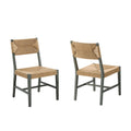 Bodie Wood Dining Chair Set of 2 - Light Gray Natural