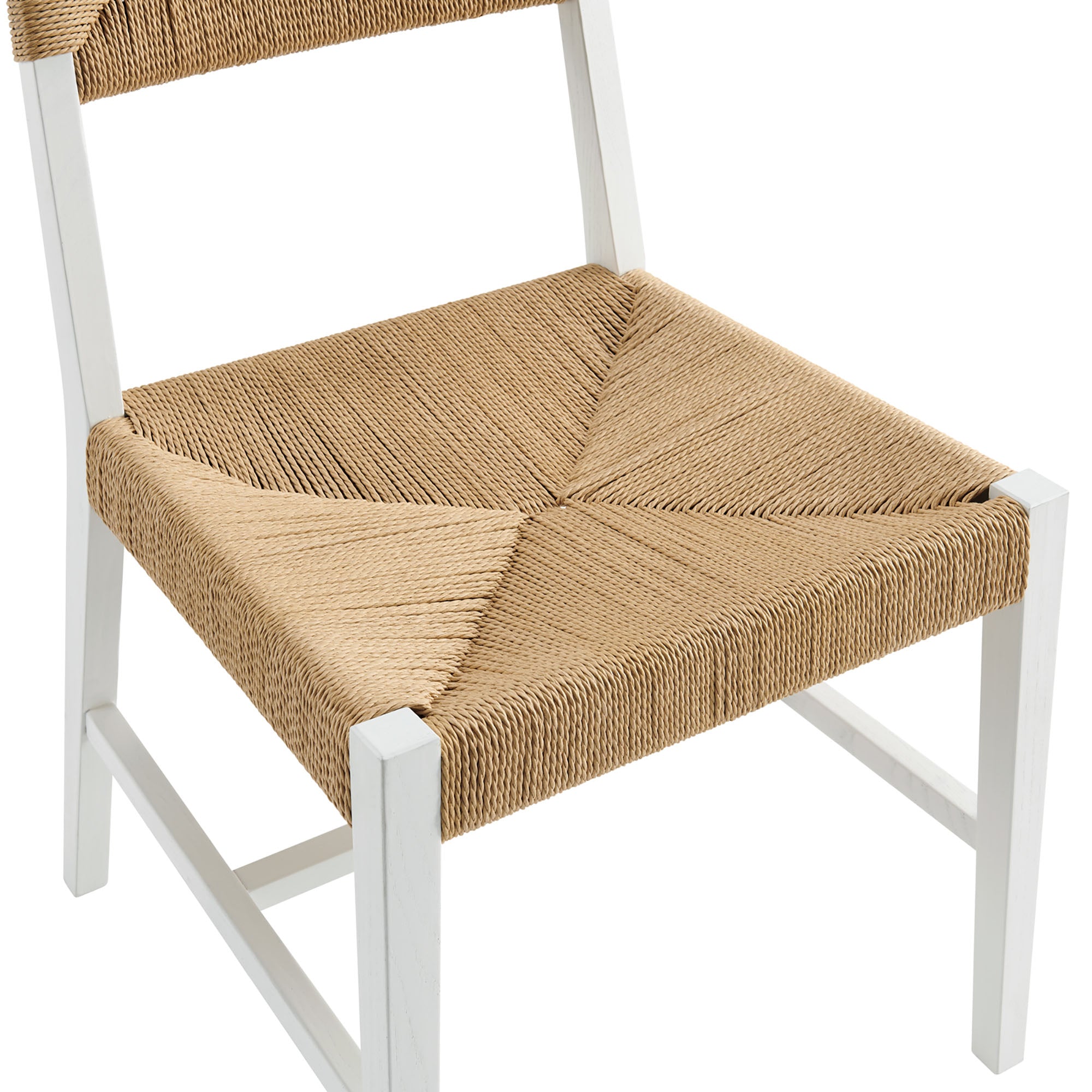 Bodie Wood Dining Chair Set of 2 - White Natural