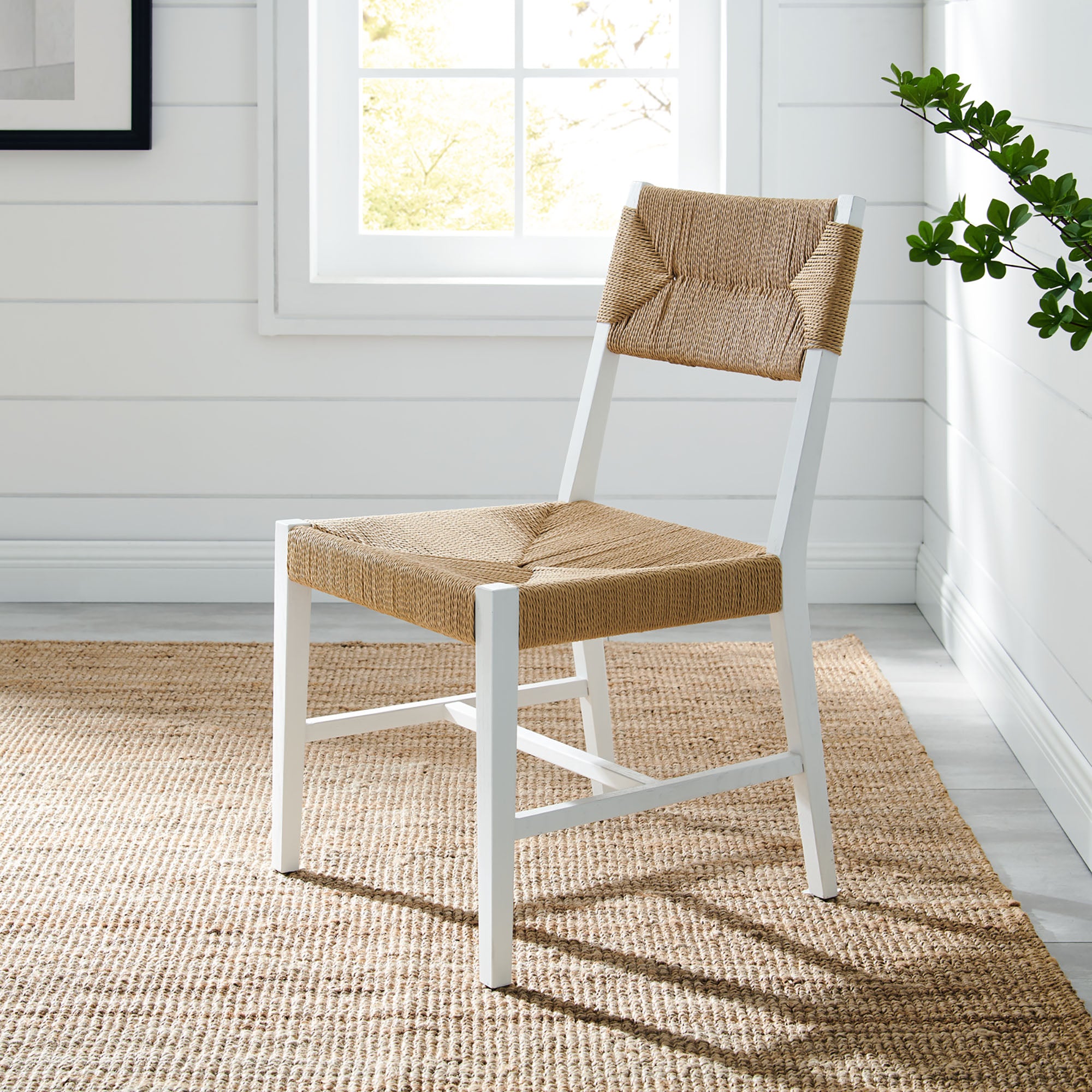 Bodie Wood Dining Chair Set of 2 - White Natural