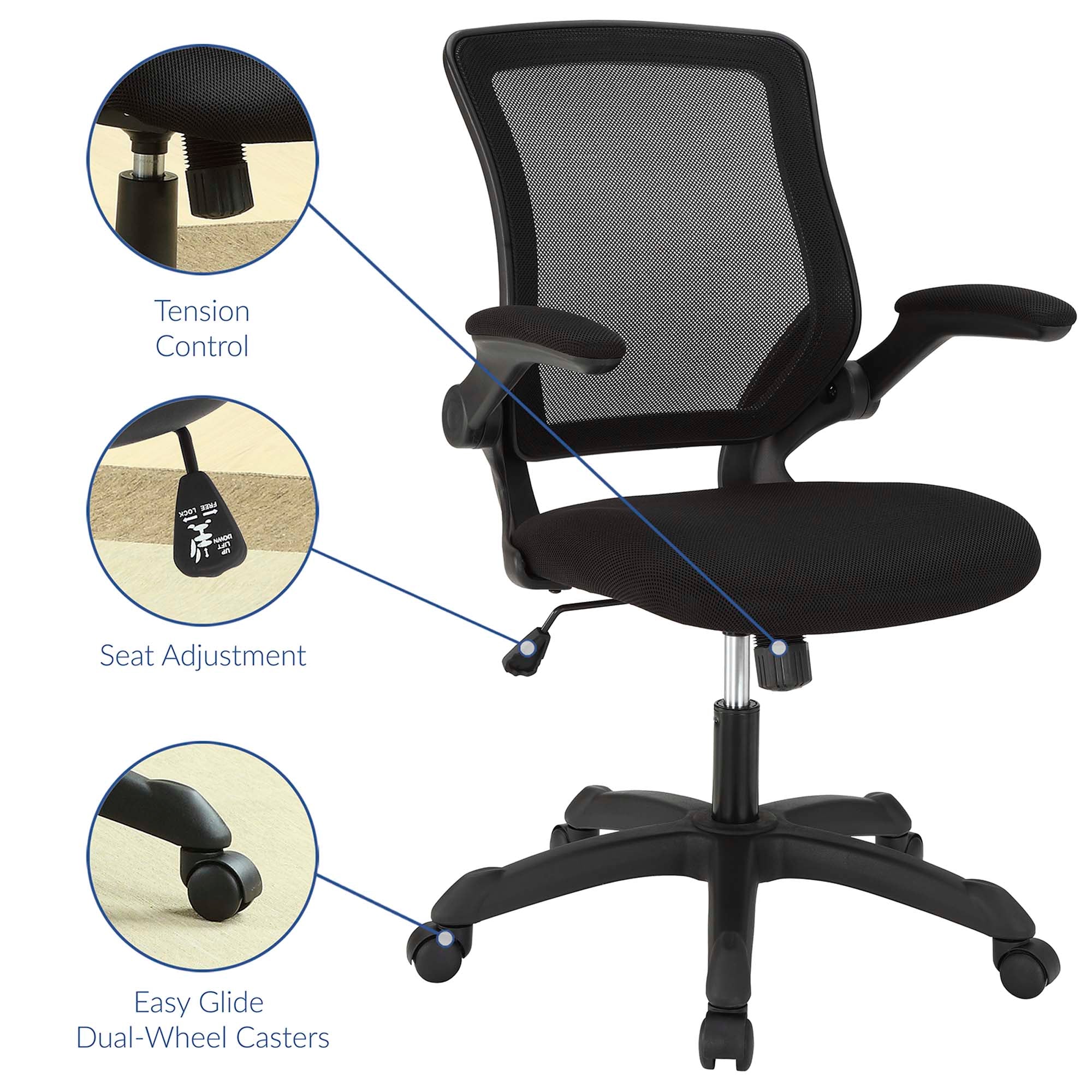Veer Mesh Office Chair - Black
