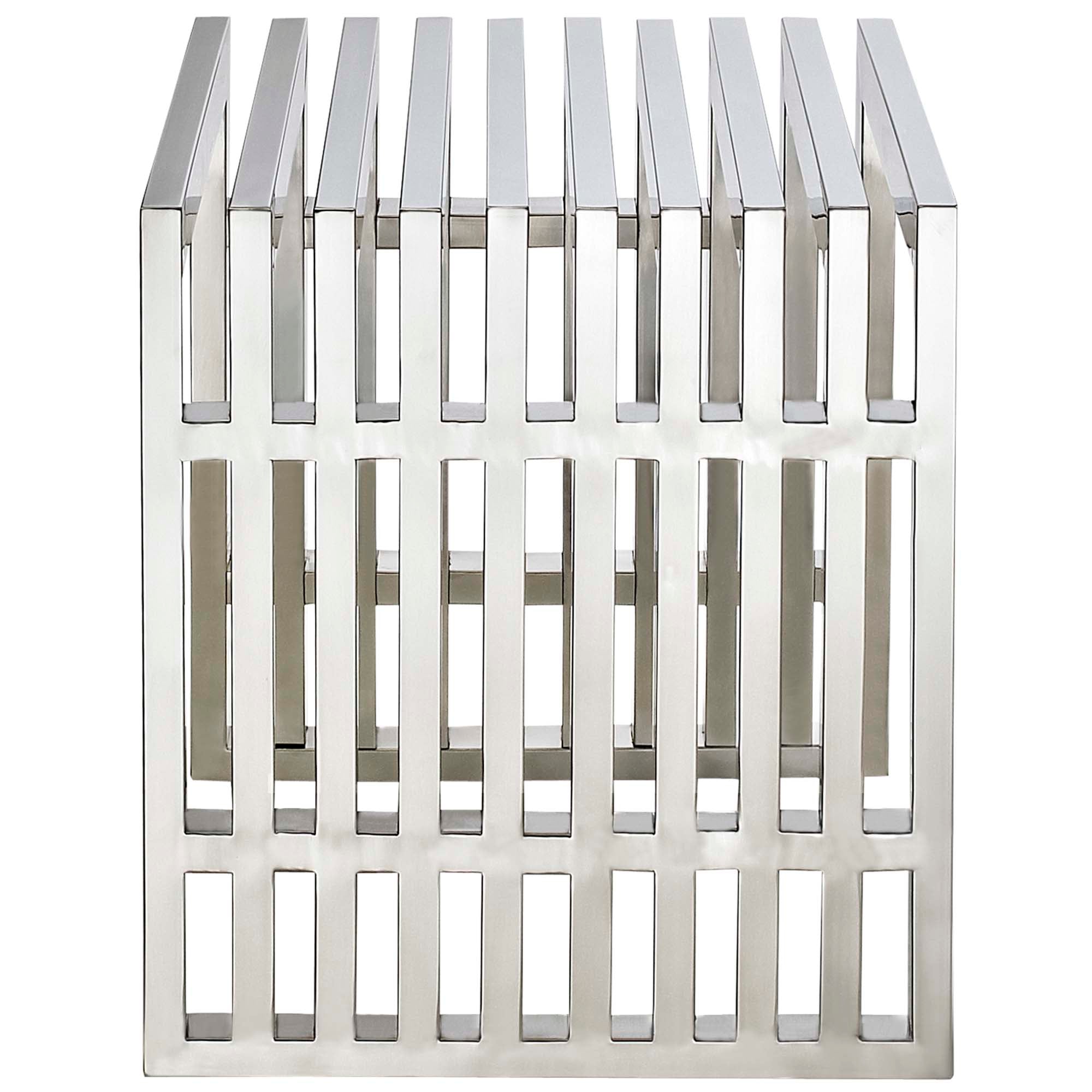 Gridiron Benches Set of 3 - Silver