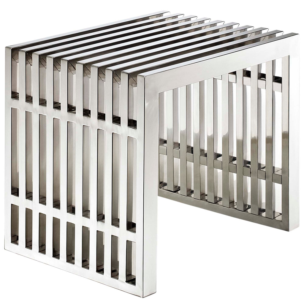 Gridiron Benches Set of 2 - Silver