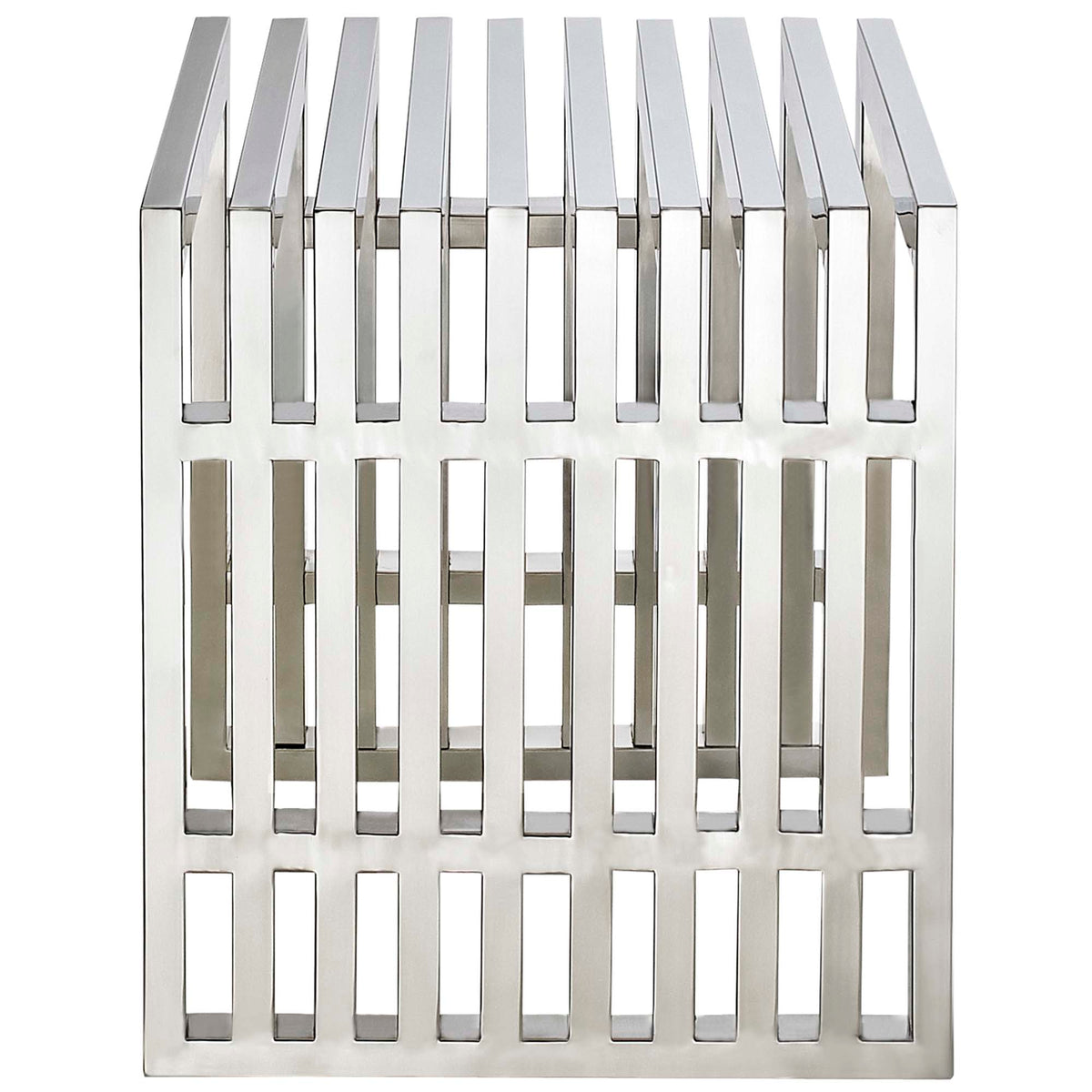 Gridiron Benches Set of 2 - Silver